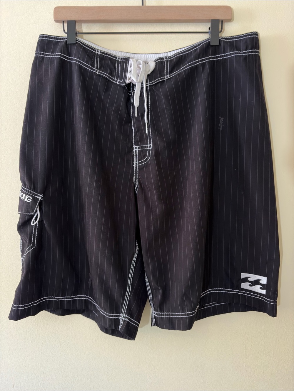Vintage Billabong Pinstripe Board Shorts